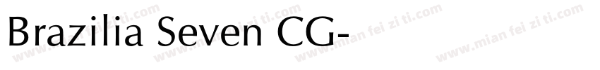 Brazilia Seven CG字体转换